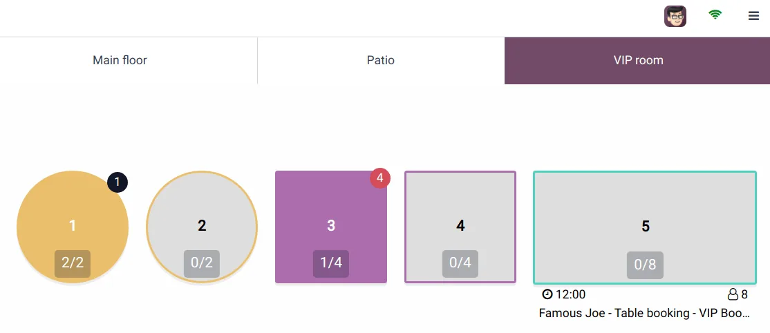 Odoo POS Restaurant floor plan with table occupancy and booking - ERP for Spas UAE